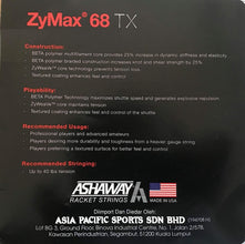 ASHAWAY STRING ZYMAX 68 TX