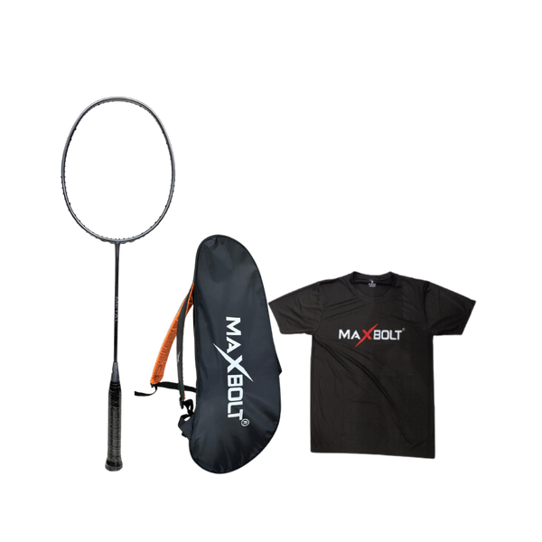 MAXBOLT RACQUET COMBO METAL (KIT BAG + T SHIRT)